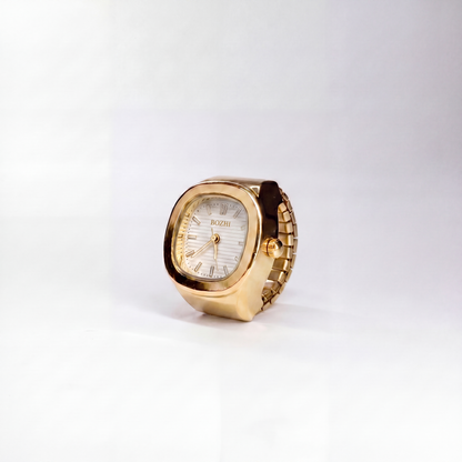 NAUTILUS RING | GOLD WHITE