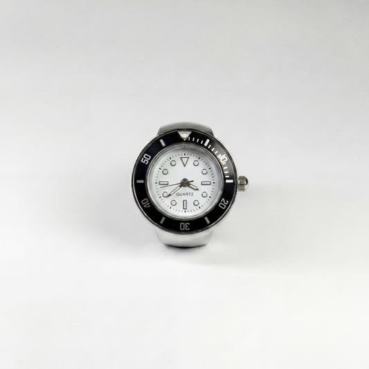 GMT RING | SILVER BLACK