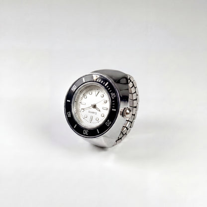 GMT RING | SILVER BLACK
