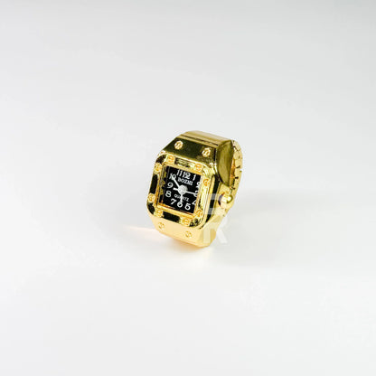SANTOS RING | GOLD BLACK - Bozhirings
