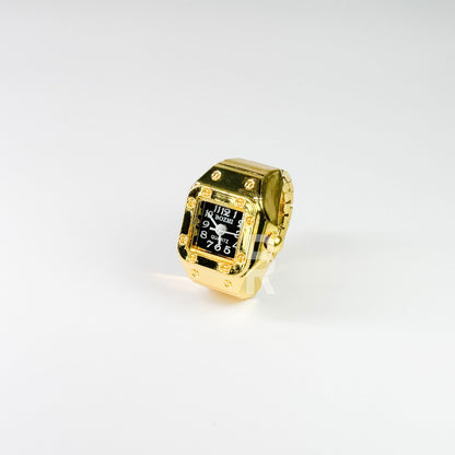 SANTOS RING | GOLD BLACK