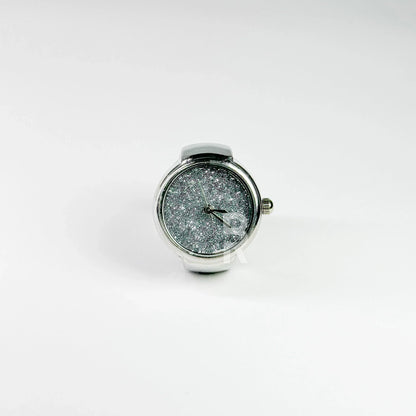GLITTER RING | SILVER - Bozhirings