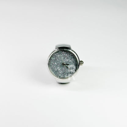 GLITTER RING | SILVER