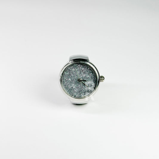 GLITTER RING | SILVER