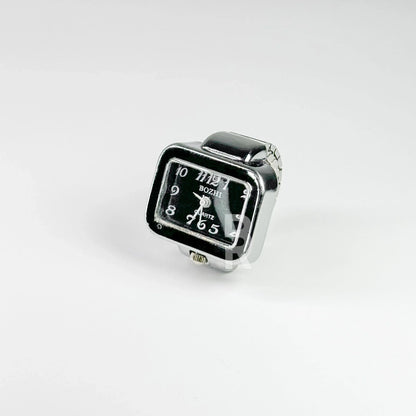 VINTAGE RING I SILVER BLACK - Bozhirings